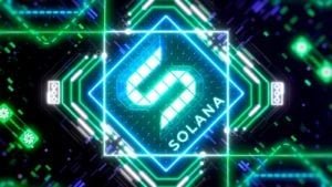 Solana (SOL-USD)区块链的概念图。