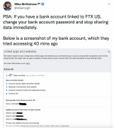 bitpie钱包苹果下载|gm.xyz 联创：请修改与 FTX US 关联银行账户密码并停止共享数